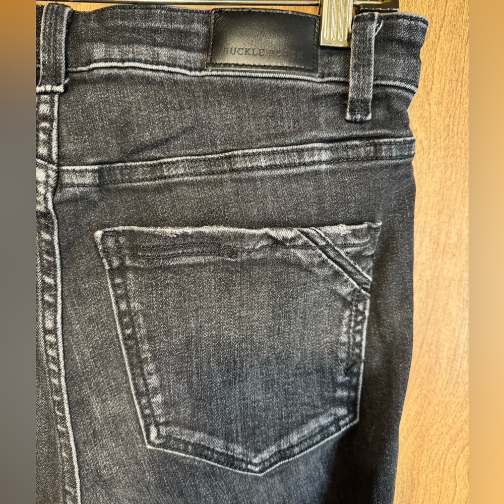 Buckle Black Flare Jeans